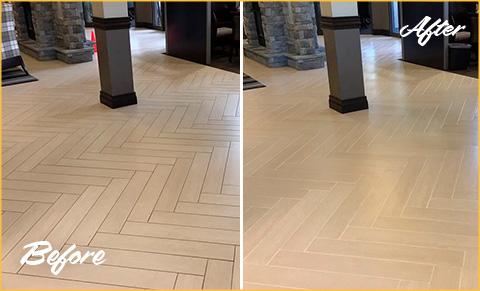 Our Professional Tile and Grout Cleaners in Orlando Performed an  Outstanding Restoration Giving This Shower a Revamped New Look