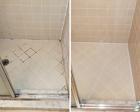 Shower Restored by Our Tile and Grout Cleaners in Orlando, FL