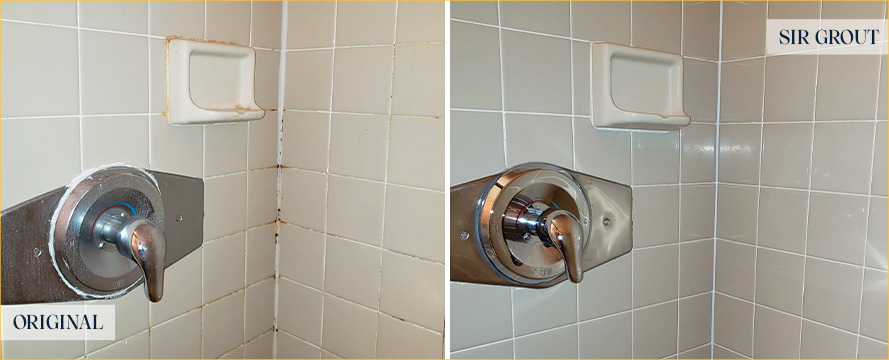 Shower Expertly Restored by Our Skillful Tile and Grout Cleaners in Orlando, FL