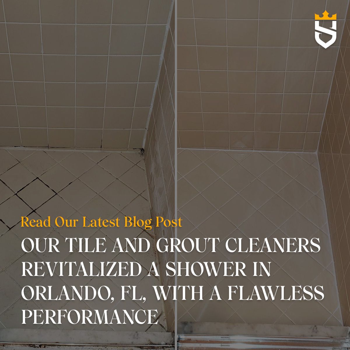 Our Tile and Grout Cleaners Revitalized a Shower in Orlando, FL, With a Flawless Performance